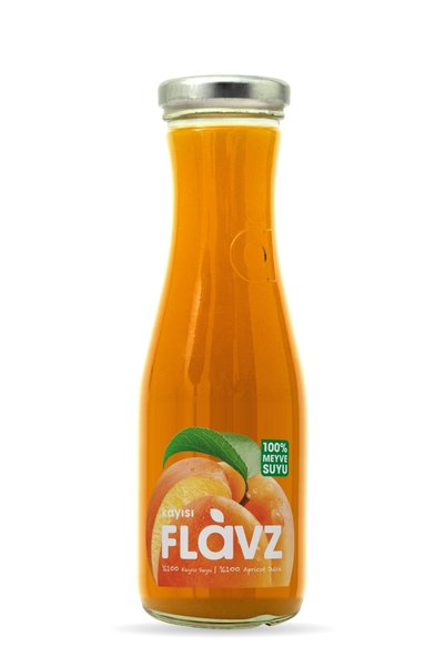 FLAVZ %100 Kayısı Suyu 250 ml Cam Şişe İlave Şeker İçermez
