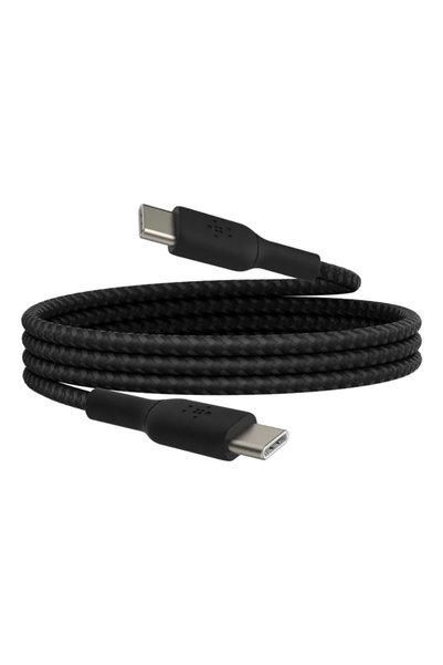Belkin BoostCharge Braided USB-C Fast Charger Cable for iPhone 15, Galaxy S24...