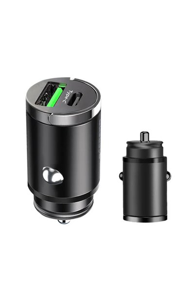 Choice1 Black 200W Mini Car Charger Lighter PD Fast Charging Charger Adapter ...