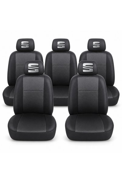 Autohelix MSA Set universal de huse de scaun individuale pentru 5 locuri, per...