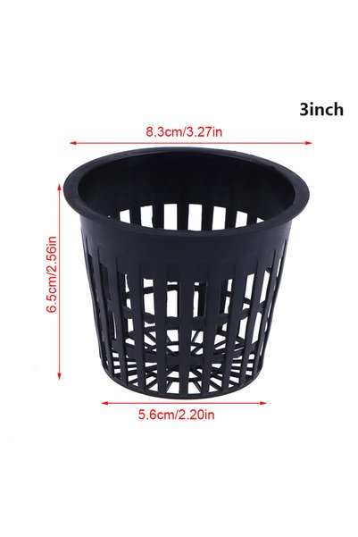 Choice3 3INCH Black 10Pcs 2 Inch 3 Inch Grow Orchids Hydroponics Cups Plantin...