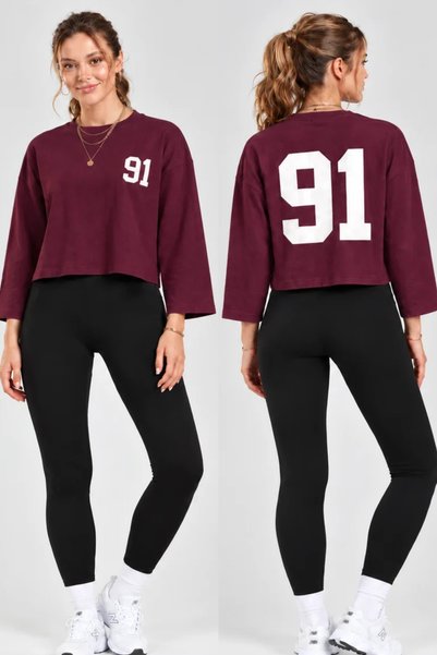 KOZZ STYLE Modal Fabric 0ysho 91 Printed Women's Sweatshirt