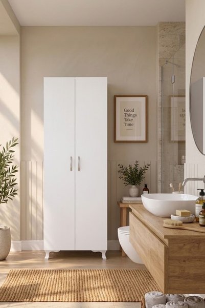 Arles Home Lena 2 Kapaklı 8 Bölmeli Lukens Ayaklı Çok Amaçlı Dolap