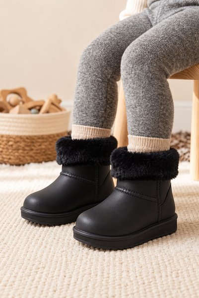 AlbiShoes Baby Kids Unisex Waterproof Fur Boots Children's Winter Water Resis...