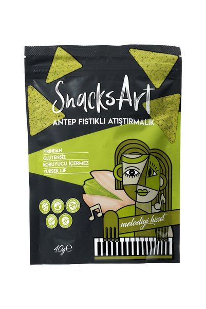 SnacksArt Glutensiz Sağlıklı Atıştırmalık Antep Fıstıklı
