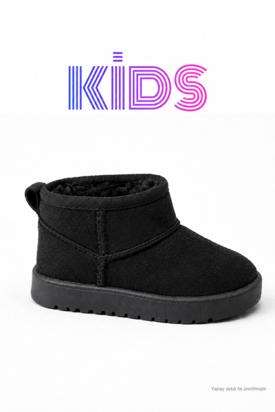 pangolix Kids Kürklü Çocuk Bot Günlük Ayakkabı Sneaker