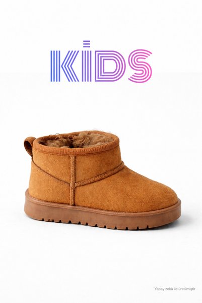 pangolix Kids Kürklü Çocuk Bot Günlük Ayakkabı Sneaker