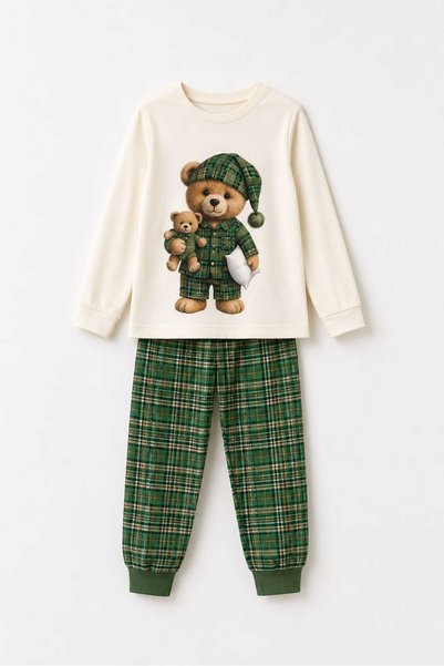 zahider Boy's 100% Cotton Long Sleeved Pajamas Set