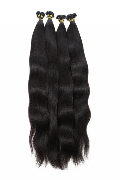 HalitCan HairKing Kadın Siyah Doğal Gerçek Insan Saçı 70 cm Doğal Mikro Kayna...