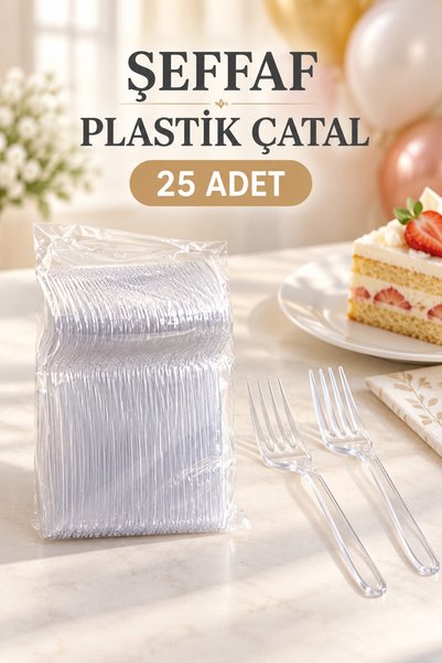 Cadde Süs Fork Colorful 25 Piece Set 25-Piece Fork Set