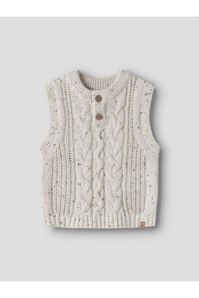 Lil' Atelier Baby Pletená vesta Cable