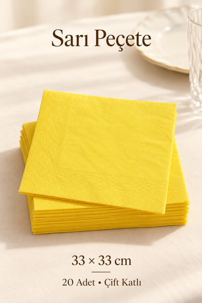 Cadde Süs Colorful Double Layer Paper Napkins