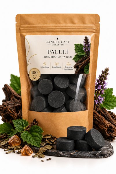 CandleCastCreation Paçuli Kokulu Buhurdanlık Koku Tableti – Kokulu Wax Melt A...