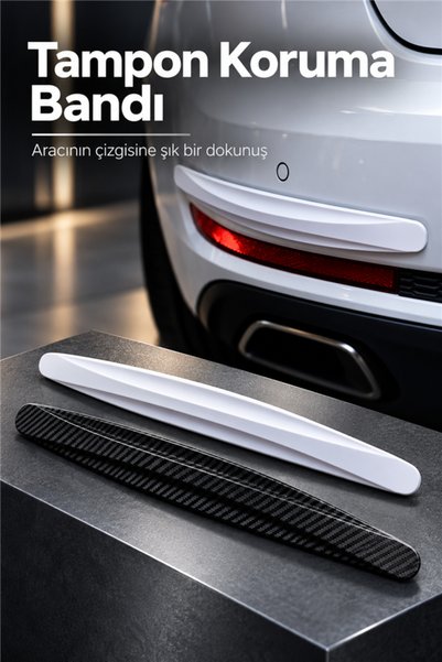 mucit home BEYAZ Araçlar İçin Dayanıklı 2 Adet Esnek Tampon Koruma Bandı Çizi...