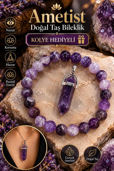 beautifulnaturelstones Amethyst Natural Stone Bracelet 8 Mm Aa Quality (With ...