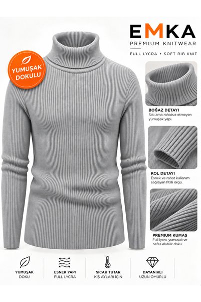 EMKA GİYİM Full Turtleneck Knitwear Sweater
