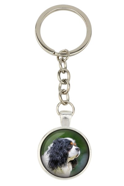 Art - Dog Cavalier King Charles Spaniel - breloc cu fotografia ta, decorațiun...