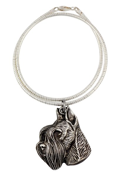 Art - Dog Schnauzer II - Colier pentru câini, bijuterie unică pentru iubitori...