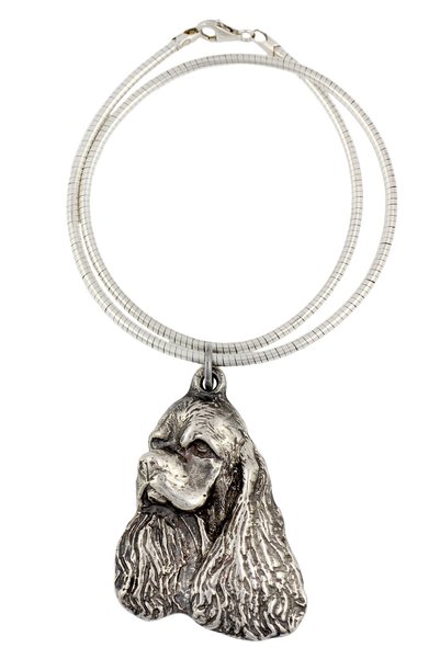 Art - Dog Clumber Spaniel - Colier cu câine, bijuterii unice pentru iubitorii...