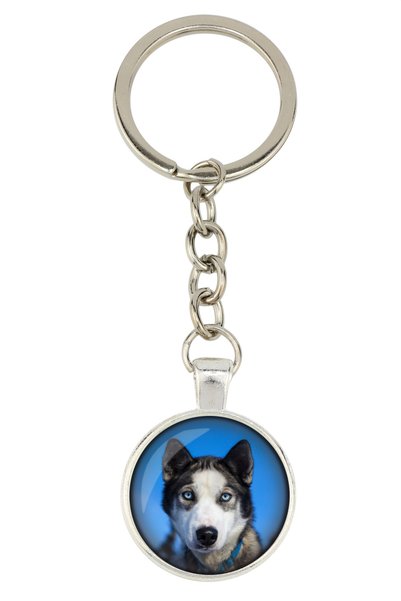 Art - Dog Husky Siberian, Chukcha - breloc cu fotografia ta, decorațiune pent...