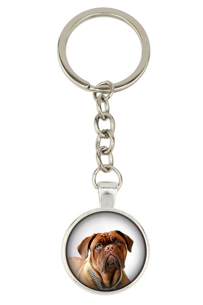 Art - Dog Dogue de Bordeaux, Mastiff francez - breloc cu fotografia ta, decor...