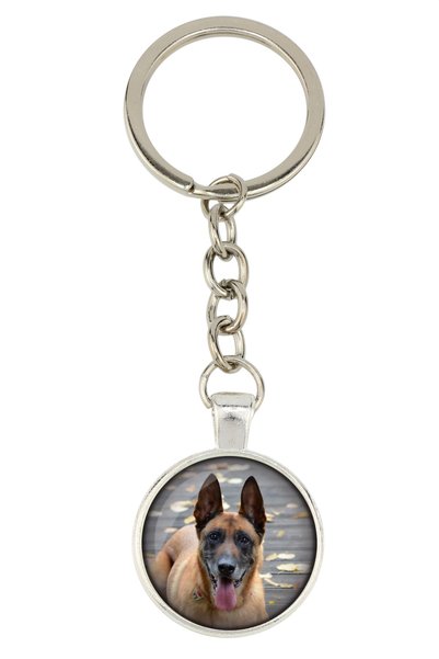 Art - Dog Câine Ciobănesc Belgian Malinois - breloc cu fotografia ta, decoraț...