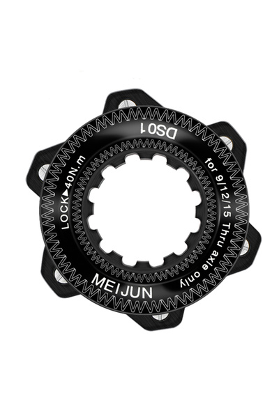 Choice black With adapter Bicycle Center Lock To 6 Bolt Rotor Lock Ring Adapt...