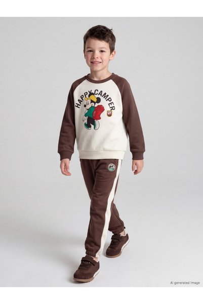 LC Waikiki Timeless Clothing & Timeless Choices Color Block Mickey Mouse Prin...
