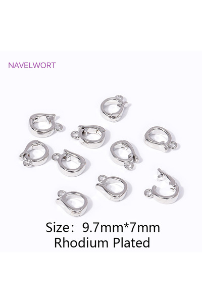 Choice1 4 pieces Rhodium Plated 18K Gold Plated Hinged Necklace Enhancer，For ...