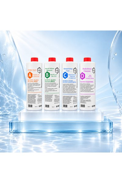 MAGNETİC PLASMA Hydrafacial Solüsyon 4'lü Set - 4000ml