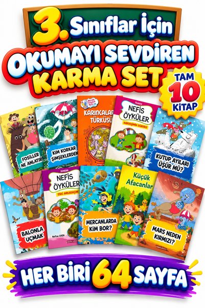 GÖNÜL YAYINCILIK Bilim 10'lu Hikaye Seti من الأشخاص الذين بدأوا يحبون القراءة...