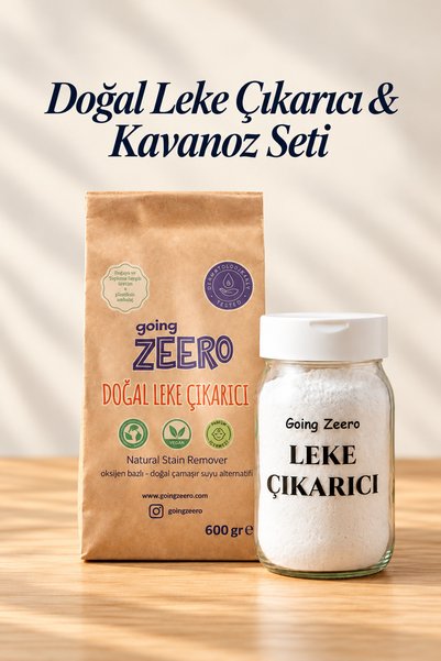 Going Zeero Oksijen Bazlı Leke Çıkarıcı + Cam Saklama Kavanozu Seti