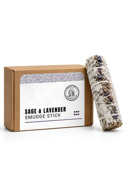 AWAFI MILL White Sage with Lavender Smudge Stick Pack of 3