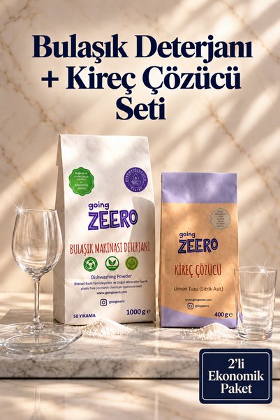 Going Zeero Kirece Karşı Etkili Bulaşık Makinesi Seti – Bulaşık Deterjanı + K...