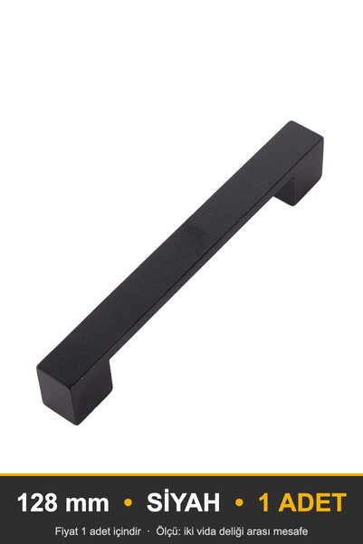 KOÇSAN Narcissus Black 128 mm Handle Luxury Country Kitchen Furniture Cabinet...