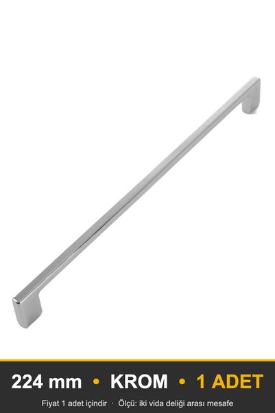 KOÇSAN Delicate Chrome 224 mm Handle Luxury Country Kitchen Furniture Cabinet...