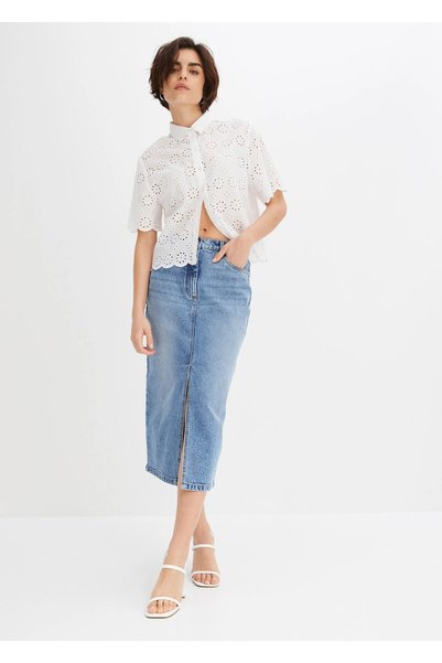 Nobrand FUSTĂ BLĂNĂTOARĂ DE DAMĂ, MIDI, XSFUSTA DAMA DENIM, MIDI, XS