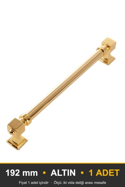 KOÇSAN Zümra Altın 192 mm Handle—Luxury Country-Style Kitchen Cabinet and Dra...