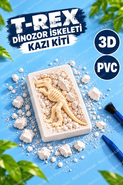 AZİZ OYUNCAK 🩵   مجموعة أدوات التنقيب عن هيكل عظمي لتراننوسور تريكس، وهو دين...