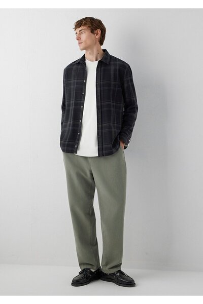 Mavi Keten (Tencel™) Lyocell Karışımlı Haki Jogger Pantolon 0010628-80692