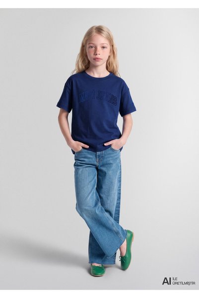 Mavi Printed Navy Blue T-Shirt Loose Fit / Relaxed Comfortable Cut 7620059-70722