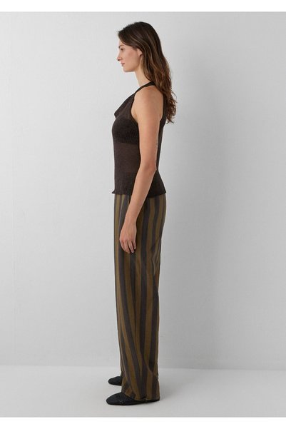 Mavi Halter Yaka Kolsuz Kahverengi Triko 1720092-91100