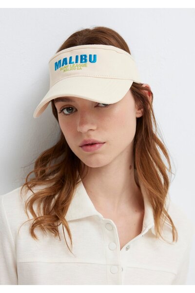 Mavi Malibu Printed Ecru Visor Hat 1913736-70007