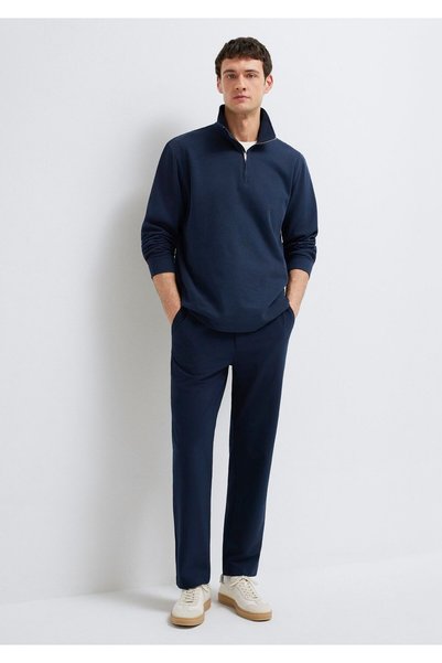 Mavi Black Navy Blue Trousers 0010559-86623
