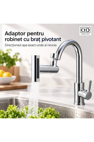 ORIGINAL DEALS Περιστρεφόμενος προσαρμογέας βρύσης με ενσωματωμένη εξοικονόμη...
