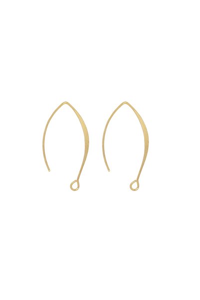 Choice1 Gold Color 20Pcs 925 Sterling Silver Plated Ear Wires V-shape Earring...