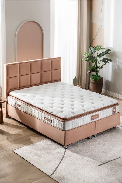 US. SLEEPING Touch Brown Full Ortopedik Orijinal Pedli Yaylı Yatak 27 cm (±1 cm)