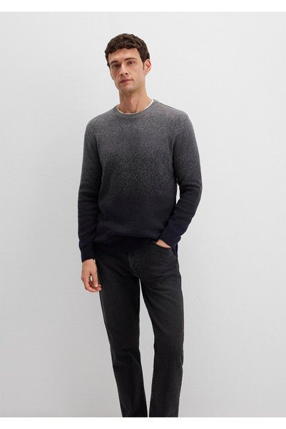 Mavi Pulover gri cu guler rotund Slim Fit / Slim Fit 070779 -34686