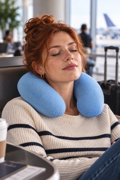 Pababo Welsoft Plush Neck Pillow for Daily Use and Travel