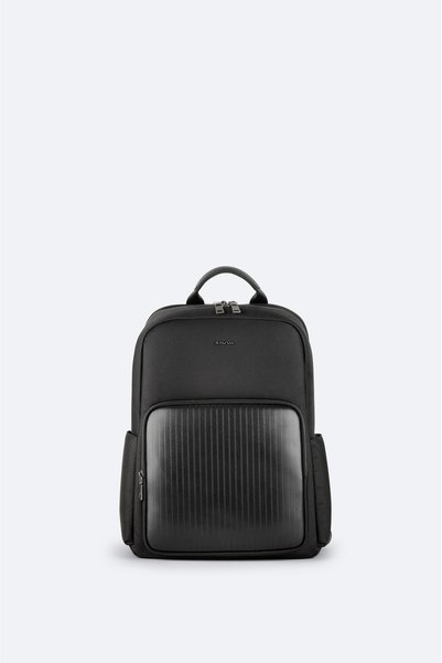 Avva Black Functional Backpack with Laptop Compartment